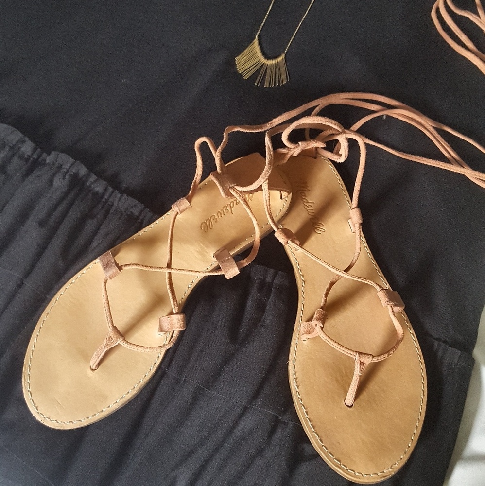 Madewell Boardwalk Laceup Sandals